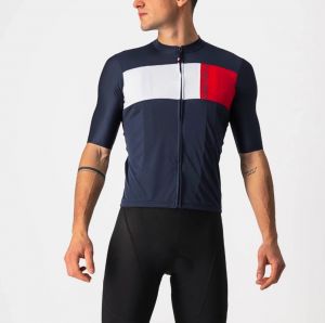 Castelli dres Prologo 7, Savile blue/gray/red